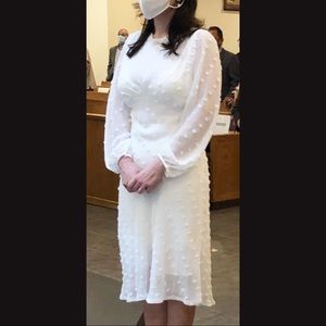 Confirmation or Engagement Party Dress White